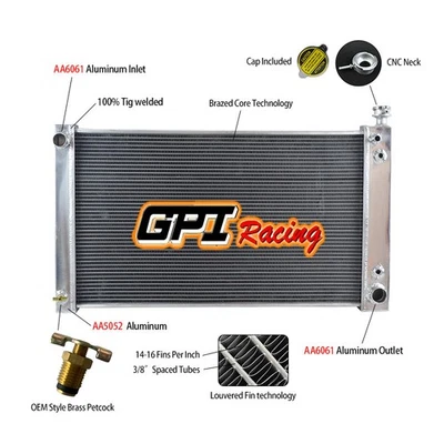 Radiador para Chevy Chevrolet C/K 1500/2500/3500 88-97 GMC PICKUP SUBURBAN/Yukon Foto 1 de 4