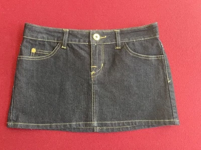 Minifalda vaquera para mujer Arizona Jean Company talla 5 lavado oscuro bolsillos elásticos C Foto 1 de 4