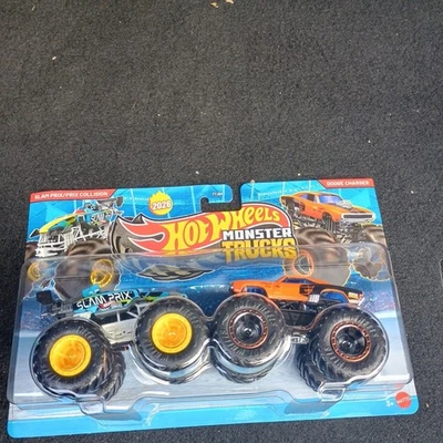 CARGADOR HOT WHEELS 2026 MONSTER TRUCKS SLAM PRIX VS DODGE Nuevo Lanzamiento 🎄 Foto 1 de 2