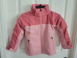 Columbia Interchange Girls Jacket XS Pink Fleece Lined Winter Coat - Picture 1 of 7