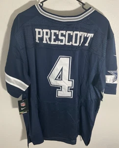 Nueva camiseta con etiqueta Nike NFL Dallas Cowboys Dak Prescott en el campo para hombre talla 48 azul marino - Imagen 1 de 4