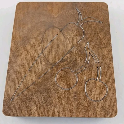 Troqueles de madera Accucucut equipo educativo Ellison para frutas/vegetales - 6"x5"  Foto 1 de 3