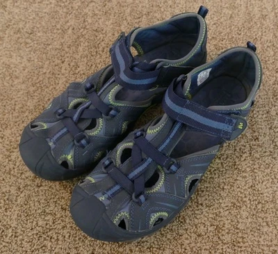 Sandalias de pescador de cuero Merrell Hydro Blue para hombre talla 7M (38) agarre seleccionado Foto 1 de 4