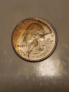 2017 D NEW JERSEY Washington Quarter Mint Error Partial Missing Clad Both Sides! - Picture 1 of 2