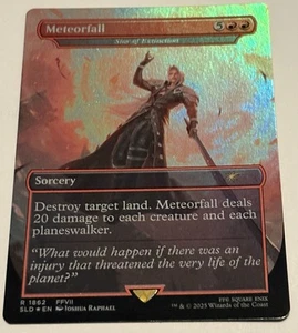 ๐ Meteorfall Star Of Extinction ๐ FOIL FINAL FANTASY SECRET LAIR MTG ๐ - Picture 1 of 2