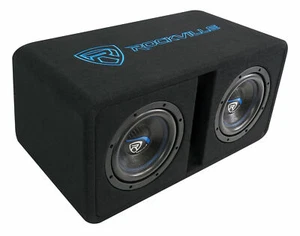 Rockville DV8K52 Dual 8" K5 1600w Car Subwoofers+Vented Sub Enclosure Box/2 Ohm - Picture 1 of 8