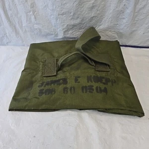 Vintage U.S. Military Green Duffle Bag 38" x 12" x 9.5" - Picture 1 of 9
