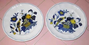 Vajilla Spode Blue Bird 2 platos de pan Inglaterra descontinuada - Imagen 1 de 2