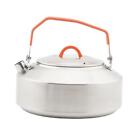 Stainless Steel Camping Kettle with Lid Camping Tea Pot for Picnic Camping
