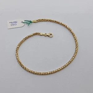 BRACCIALE UNISEX A MAGLIA SPIGA IN ORO GIALLO 18KT 2 GR. (7678) - Imagen 1 de 11