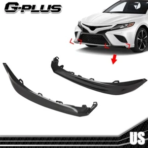 Fit For 2018-2020 Toyota Camry SE/XSE Front Bumper Black Lower Trim Molding Set - Bild 1 von 9