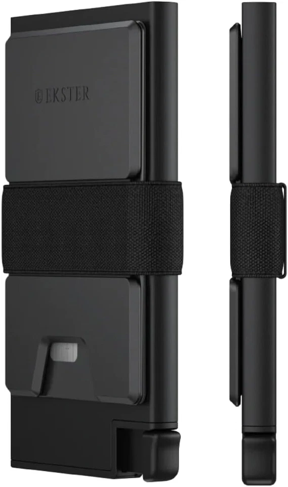 AUTHENTIC Ekster Aluminum Card Holder Wallet - Black - New SEALED - Image 1 of 4