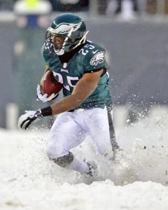 Philadelphia Eagles LESEAN MCCOY Glossy 8x10 Photo Print Snow Bowl Poster - Picture 1 of 1
