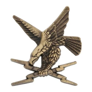 VERITABLE INSIGNE BREVET GUERRE ELEC ELECTRONIQUE BRONZE ARME TRANSMISSION NEUF - Imagen 1 de 1