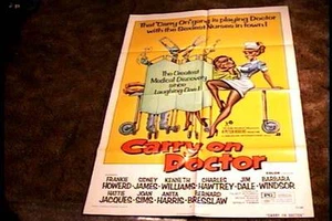 CARRY ON DOCTOR ORIG MOVIE POSTER 1972 BRITISH CLASSIC - Picture 1 of 1