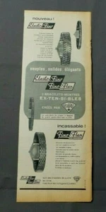 PUB PUBLICITE ANCIENNE ADVERT CLIPPING 150519 / BRACELET MONTRE FIXO-FLEX RESIST - Bild 1 von 1