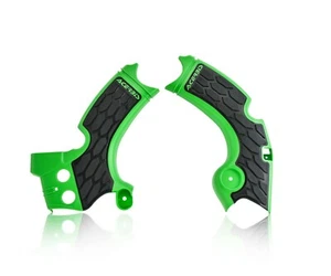 ACERBIS X-GRIP FRAME GUARDS GREEN / BLACK KAWASAKI KXF250 2015 - 2020 :22574 - Picture 1 of 1