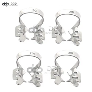 4 Pieces Of Rubber Dam Clamp #201 Endodontic Instruments - Bild 1 von 3