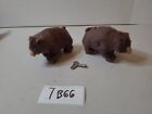 Vintage Occupied Japan Grizzly Bears Wind Up Toy With Key 7B66 Lot