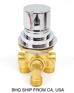 UNIVERSAL PEDICURE SPA CHAIR FAUCET 3 WAY HOT AND COLD MIXER VALVE - Picture 1 of 4