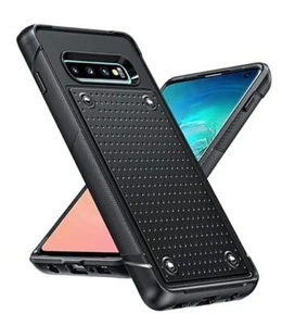 for Samsung S10 Case, Galaxy S10 Phone Case, Shockproof Heavy Duty Dual Black - Picture 1 of 7