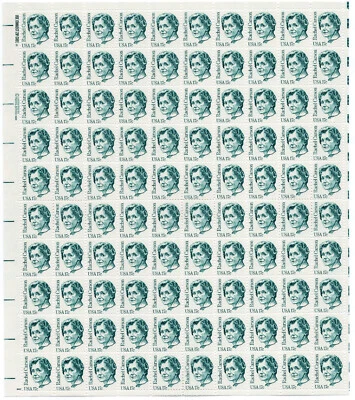 Scott #1857 Rachel Carlson Sheet of 100 Stamps - MNH - Image 1 of 2