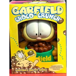 Garfield Choco Crunch Lunch Box Vintage Rare From Japan Free Shipping DHL FedEx - Picture 1 of 17