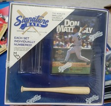 New Limited Edition Don Mattingly The Hitter Replica Bat w/Stand & Numbered Card