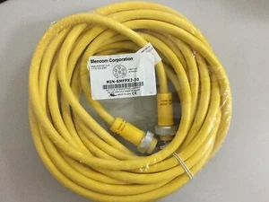 MENCOM MIN-6MFPX2-30 CORDSET 6 POLE MALE/FEMALE STRAIGHT - Picture 1 of 2
