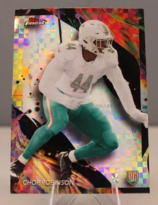2024 Topps Finest Chop Robinson Checkerboard RC SP Rookie #157 Football - Picture 1 of 2