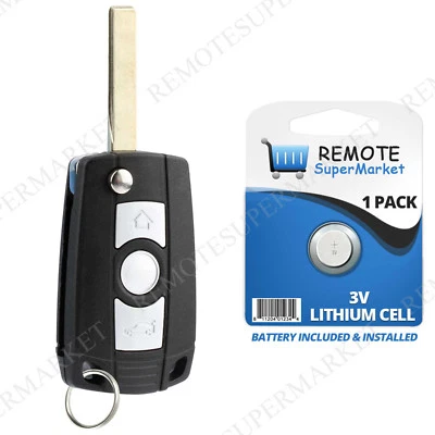 Replacement for BMW 3 Series 318 320 323 325 328 330 Remote Car Key Fob Flip Foto 1 de 4