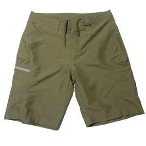 Exofficio Shorts Mens 34 Green Outdoor Hiking Fishing Nylon Cargo Safari R226 - Picture 1 of 8
