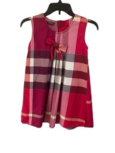 Burberry London Girls Red Check Dress - Picture 1 of 3