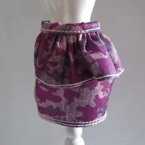 NEU Barbie Style Glam Luxus Nikki Puppe lila tarnfarben Tarnrock ~ Kleidung - Bild 1 von 1