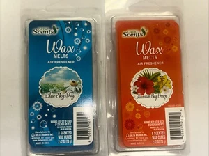 2 Pk Great Scents Wax Melts Air Freshener Hawaiian Bay Breeze/blue Sky day - Picture 1 of 1