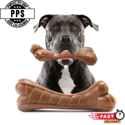 Dog Chew Toy Beef Flavor Nylon Aggressive Chewers Large Medium Dogs Pet - Image 1 of 4