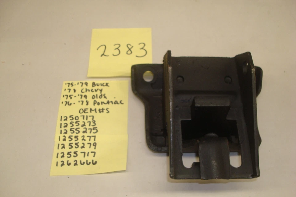 Buick, Chevrolet, Oldsmobile y Pontiac 1975-1979 montaje del motor delantero izquierdo: Nors # 2383 Foto 1 de 1