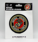 United States Marine Corps Embroidered Patch Applique - 3" Diam - New Carded