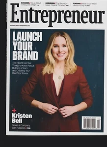 ENTREPRENEUR MAGAZINE APRIL-MAY 2019, KRISTEN BELL LAUNCH YOUR BRAND. - Picture 1 of 1