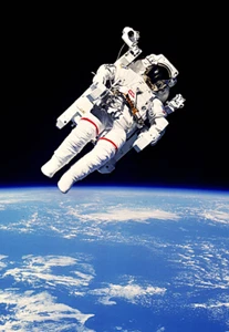 Imán fotográfico de la NASA para caminar espacial de astronauta @3"x5" - Imagen 1 de 1