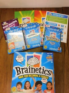 NEW BRAINETICS Have Fun Becoming A Genius DVDs Memory Trick Games Cards Playbook - Picture 1 of 3
