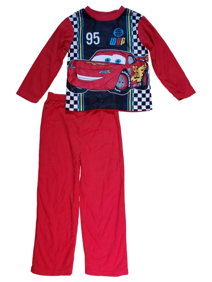 Juego de pijama de franela McQueen Red Lightning de Disney Cars para niños 8 piezas Foto 1 de 1