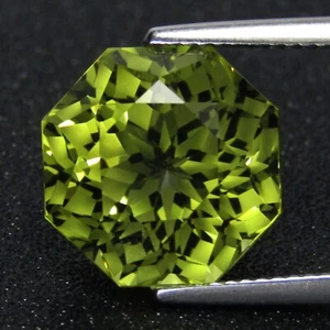 Hermosa piedra preciosa suelta de cuarzo limón natural de 16,74 quilates de 15 mm de corte elegante - Imagen 1 de 4