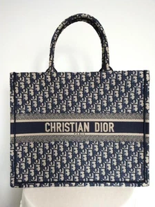 Auth Christian Dior Blue Oblique Large Book Tote - Picture 1 of 3