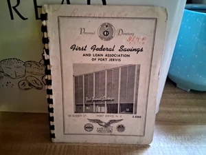 Port Jervis New York First Federal Sparkasse alte Anzeigen persönliches Verzeichnis - Bild 1 von 7