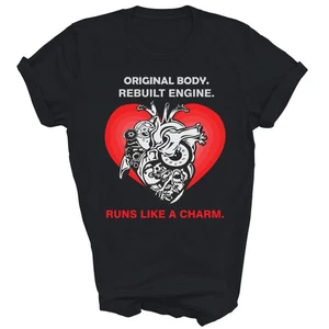 Open Heart Transplant Heart Attack Survivor Unisex Shirt Gift - Picture 1 of 5