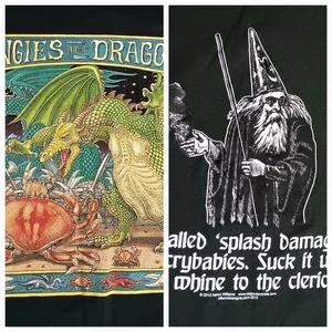 Dungeons Dragons D&D 2 T-Shirt Lot Splash Damage Ray Trolls Dungies and Dragons - Bild 1 von 10