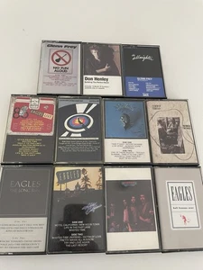 Eagles rare HUGE 11 Cassette Tape LOT Hotel California Desperado Greatest Hits 2 - Picture 1 of 8