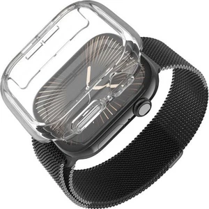 Futerał ochronny ze szkłem do smartwatcha 10 46 mm Fixed Case Cover Etui Przezroczyste - Zdjęcie 1 z 8