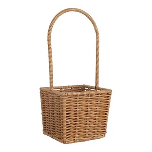 Handwoven Hand Basket Decorative Flower Basket for Windowsill Office Patio - Picture 1 of 15
